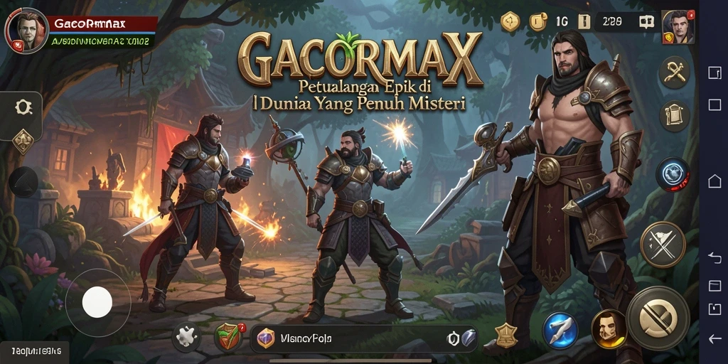 Screenshot gameplay GACORMAX dengan aksi eksplorasi yang mendebarkan.