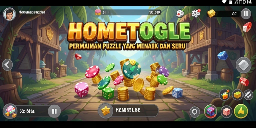Tangkapan layar HOMETOGEL menampilkan suasana gameplay Puzzle yang menarik.