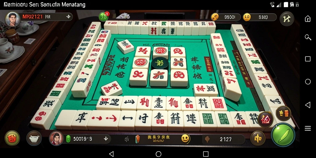 Tampilan gameplay Mahjong yang seru di MPO2121.