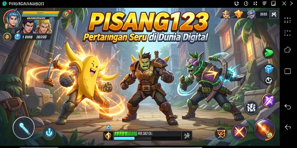 Tampilan gameplay seru PISANG123 dengan aksi pertarungan yang dinamis.