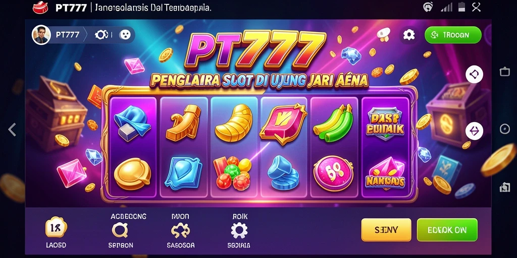 Screenshot gameplay PT777 yang menampilkan slot yang menarik dan bonus yang menggiurkan.