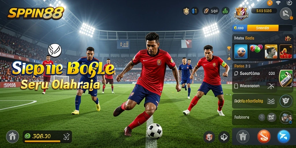 Gameplay SPIN88 yang menyoroti aksi sepak bola yang mendebarkan.