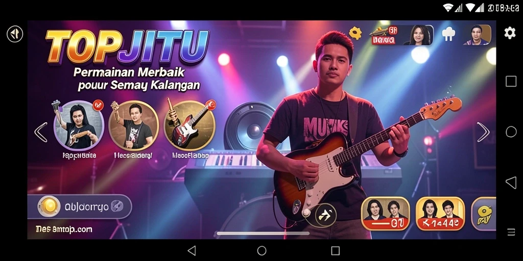 Tangkapan layar gameplay TOPJITU yang menarik dan interaktif.