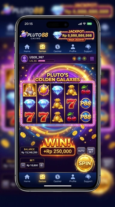 Berbagai kategori aplikasi yang tersedia di pluto88.